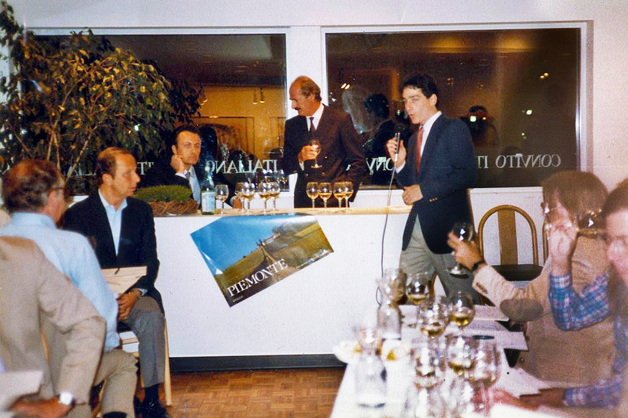 Seth Allen introducing Neil Empson and winemaker Angelo Gaja